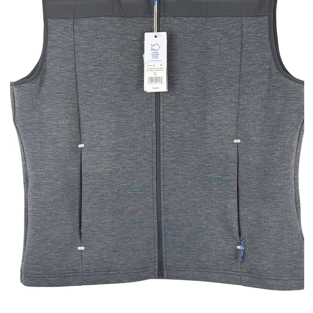 Southern‎ Tide Mens Caviar Black Coligny Quilted Vest Size S - Picture 7 of 14